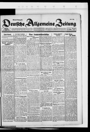 Deutsche allgemeine Zeitung vom 10.08.1921