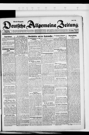Deutsche allgemeine Zeitung on Aug 11, 1921