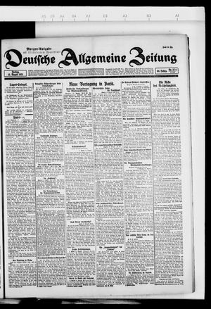 Deutsche allgemeine Zeitung vom 12.08.1921