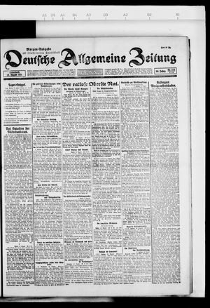 Deutsche allgemeine Zeitung vom 13.08.1921