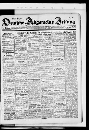 Deutsche allgemeine Zeitung vom 15.08.1921