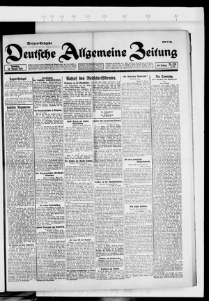 Deutsche allgemeine Zeitung on Aug 16, 1921