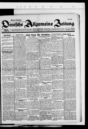 Deutsche allgemeine Zeitung vom 17.08.1921