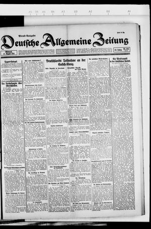 Deutsche allgemeine Zeitung vom 17.08.1921