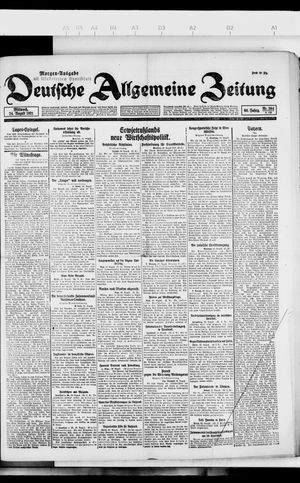 Deutsche allgemeine Zeitung vom 24.08.1921