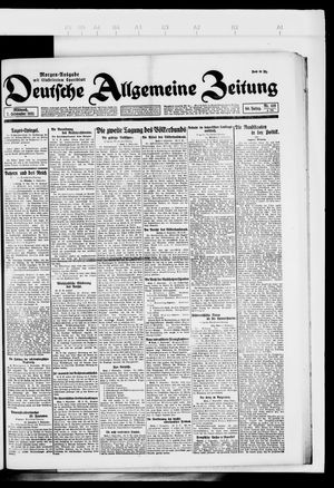 Deutsche allgemeine Zeitung on Sep 7, 1921