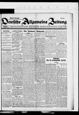 Deutsche allgemeine Zeitung vom 17.09.1921