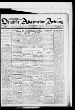 Deutsche allgemeine Zeitung vom 20.09.1921