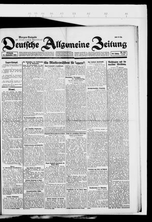 Deutsche allgemeine Zeitung vom 21.09.1921