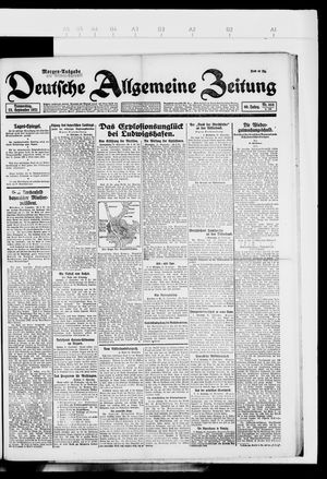 Deutsche allgemeine Zeitung vom 22.09.1921