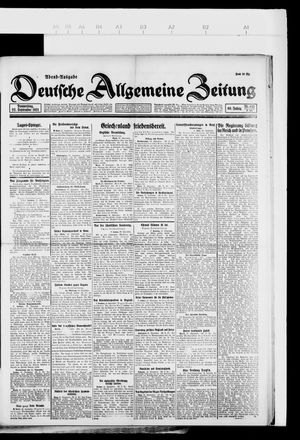 Deutsche allgemeine Zeitung on Sep 22, 1921