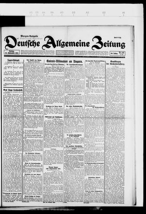 Deutsche allgemeine Zeitung vom 23.09.1921