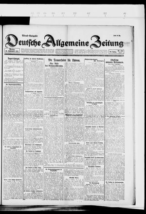 Deutsche allgemeine Zeitung vom 26.09.1921