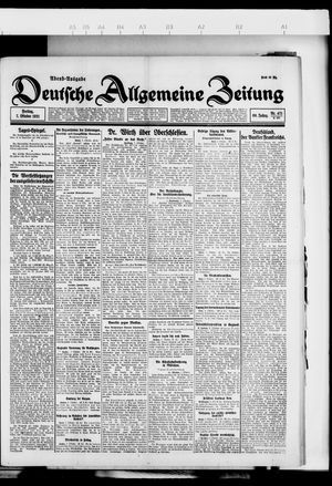 Deutsche allgemeine Zeitung vom 07.10.1921
