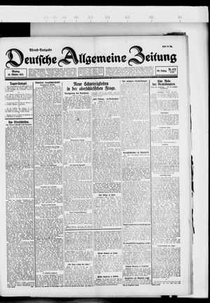 Deutsche allgemeine Zeitung vom 10.10.1921