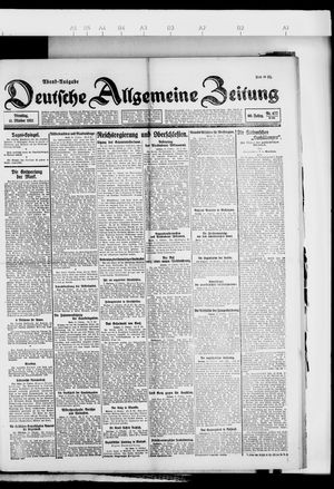 Deutsche allgemeine Zeitung on Oct 11, 1921
