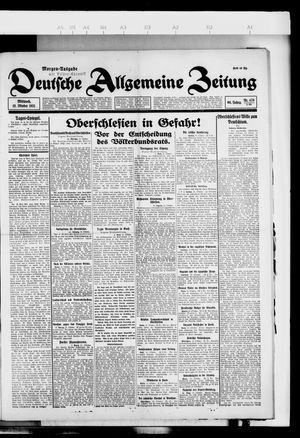 Deutsche allgemeine Zeitung vom 12.10.1921