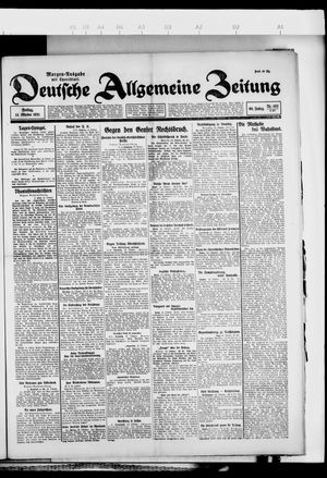 Deutsche allgemeine Zeitung vom 14.10.1921