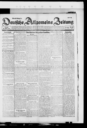 Deutsche allgemeine Zeitung on Oct 25, 1921