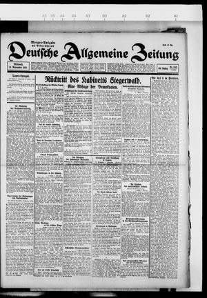 Deutsche allgemeine Zeitung vom 02.11.1921