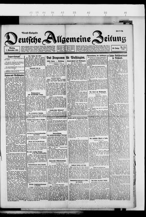Deutsche allgemeine Zeitung vom 07.11.1921