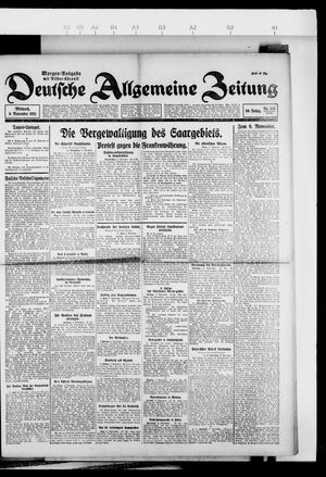 Deutsche allgemeine Zeitung vom 09.11.1921