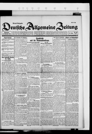 Deutsche allgemeine Zeitung on Nov 10, 1921