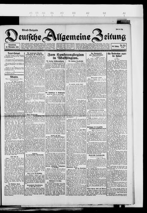 Deutsche allgemeine Zeitung vom 12.11.1921