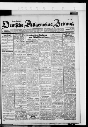 Deutsche allgemeine Zeitung vom 17.11.1921