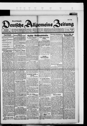 Deutsche allgemeine Zeitung on Nov 19, 1921