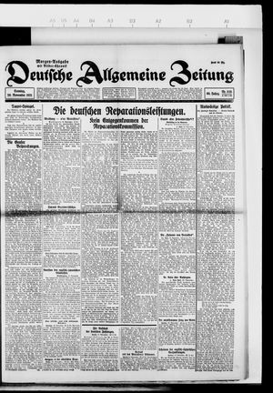 Deutsche allgemeine Zeitung vom 20.11.1921