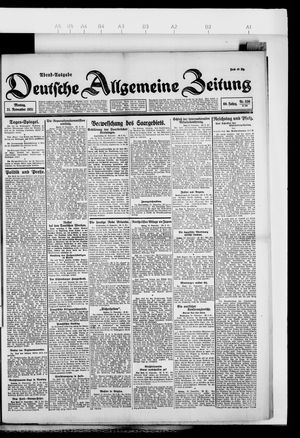 Deutsche allgemeine Zeitung vom 21.11.1921