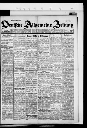 Deutsche allgemeine Zeitung vom 22.11.1921