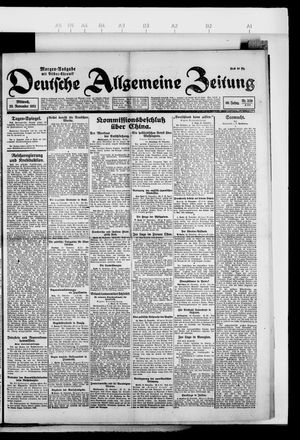 Deutsche allgemeine Zeitung vom 23.11.1921