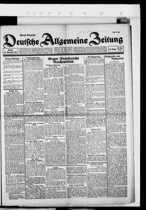 Deutsche allgemeine Zeitung vom 25.11.1921