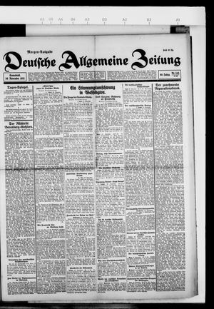 Deutsche allgemeine Zeitung on Nov 26, 1921