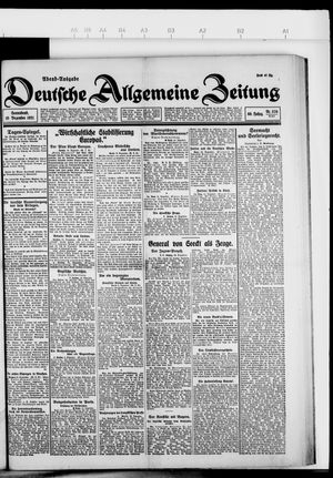 Deutsche allgemeine Zeitung vom 10.12.1921