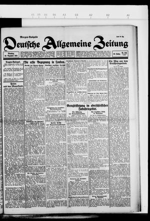 Deutsche allgemeine Zeitung vom 20.12.1921