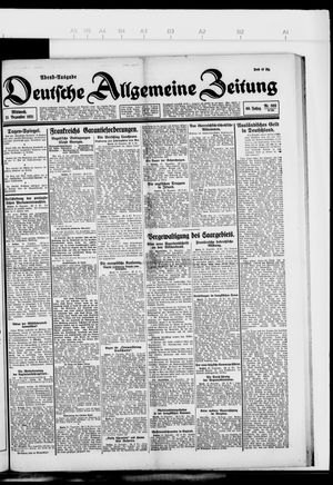 Deutsche allgemeine Zeitung vom 21.12.1921