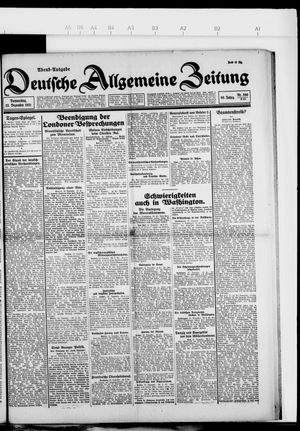 Deutsche allgemeine Zeitung on Dec 22, 1921
