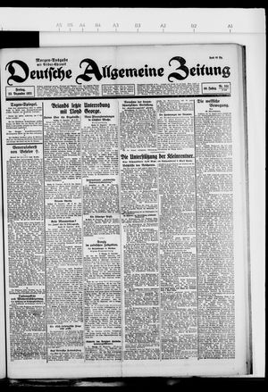 Deutsche allgemeine Zeitung vom 23.12.1921