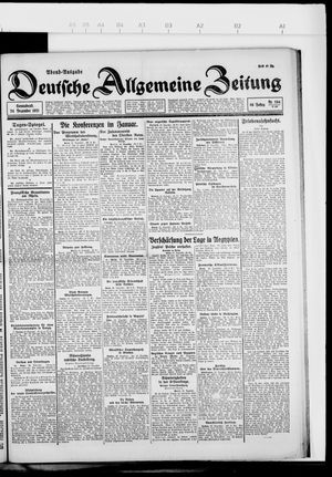 Deutsche allgemeine Zeitung vom 24.12.1921
