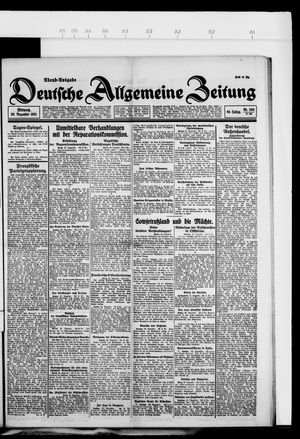 Deutsche allgemeine Zeitung vom 28.12.1921
