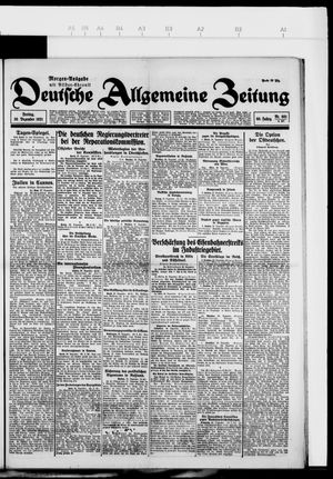 Deutsche allgemeine Zeitung vom 30.12.1921