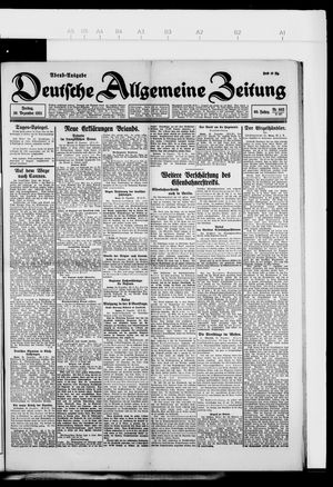 Deutsche allgemeine Zeitung vom 30.12.1921