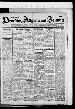 Deutsche allgemeine Zeitung vom 02.01.1922