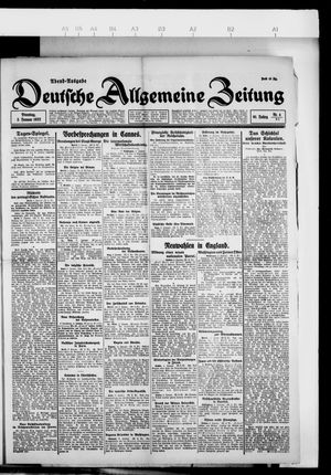 Deutsche allgemeine Zeitung vom 03.01.1922