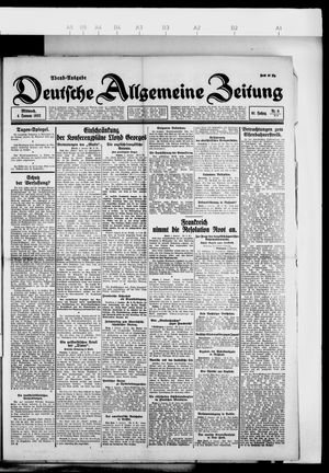 Deutsche allgemeine Zeitung vom 04.01.1922