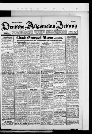 Deutsche allgemeine Zeitung on Jan 7, 1922