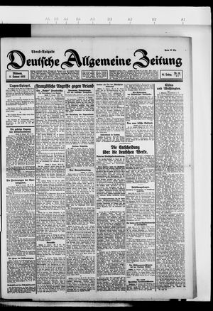 Deutsche allgemeine Zeitung on Jan 11, 1922